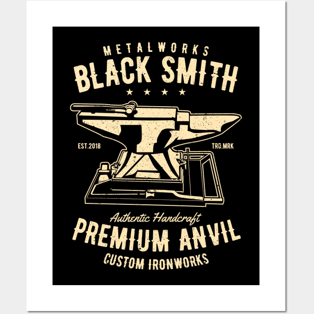 Blacksmith and Anvil Wall Art by Imp's Dog House